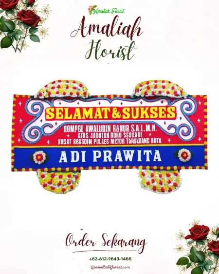Papan Bunga Ucapan Selamat Tului